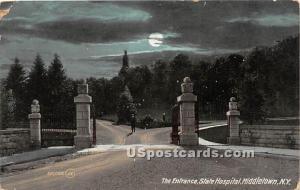 State Hospital Middletown NY Postal Used Unknown