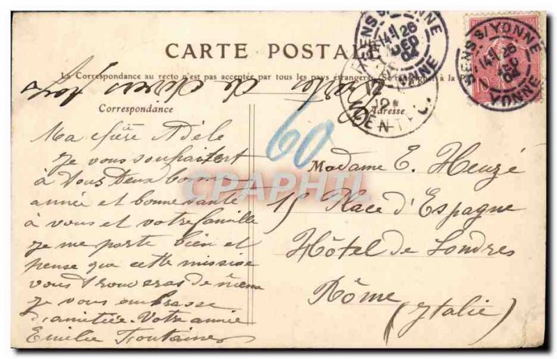 Old Postcard Sens Rue de la Republique