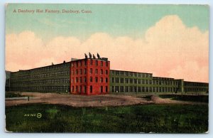 CT Danbury Connecticut Hat Factory Postcard
