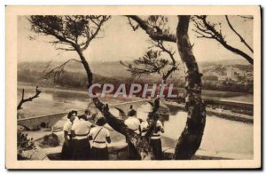 Old Postcard Scout Jamboree Scouting Girl Scouts excursion Bridge D & # 39Avi...