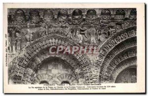 Old Postcard Poitiers Church of Our Lady the Great Mystical Life of the Virgi...