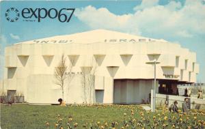 Montreal Quebec~Pavilion of Israel Building~Expo67 Postcard