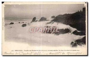 Old Postcard Penmarch Tepete the Rock of Saint Guenale