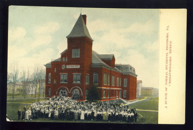 Edinboro, Pennsylvania/PA/Penn Postcard, Students In Front Of School