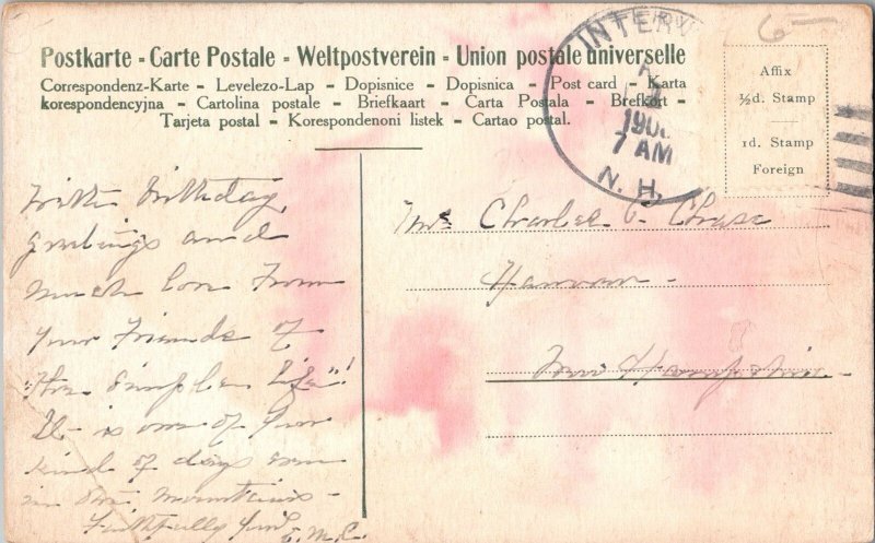 Antique Postcard Cedarcroft Lower Bartlett, New Hampshire KJ4