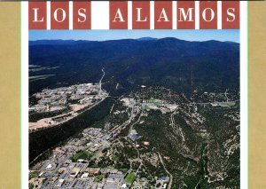 Los Alamos, NM New Mexico  CITY & JEMEZ MOUNTAINS  Aerial View  4X6 Postcard