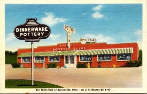 Ohio Zanesville Dinnerware and Pottery Store