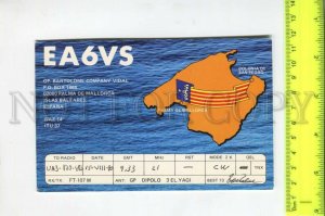 466970 1990 year Spain Balearic Islands Palma de Mallorca radio QSL card