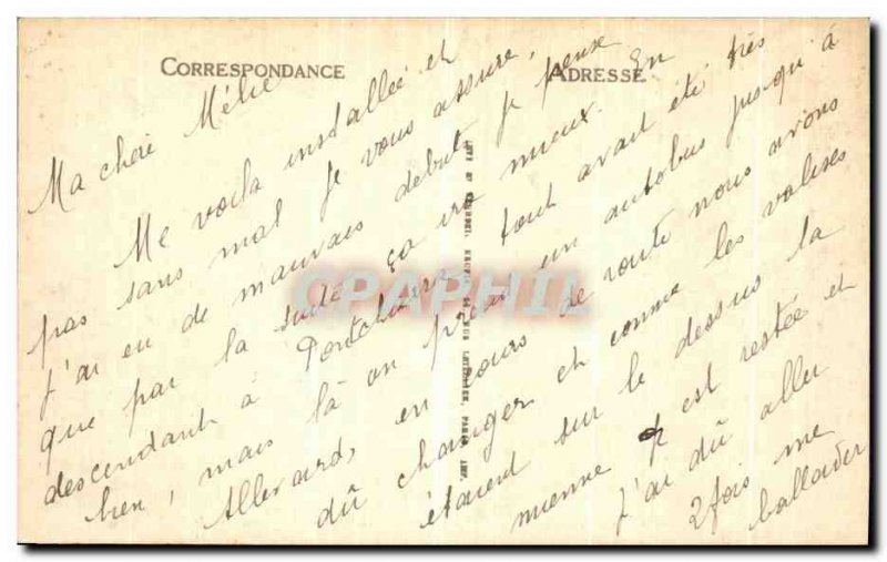 Old Postcard Allevard Le Bout du Monde