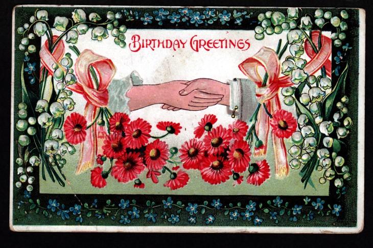 U.S. 1909 Picture Postcard Happy Birthday!