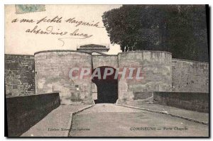 Old Postcard Compiegne Door Chapel