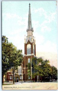 Postcard - First Methodist Episcopal Church - Kalamazoo, Michigan