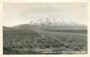 1950s Winnemucca Lovelock Nevada RPPC real photo postcard 8544 Star Peak