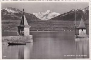 Switzerland Le Mont Blanc vu de Morges 1956 Photo