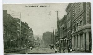 State Street Montpelier Vermont 1908 postcard