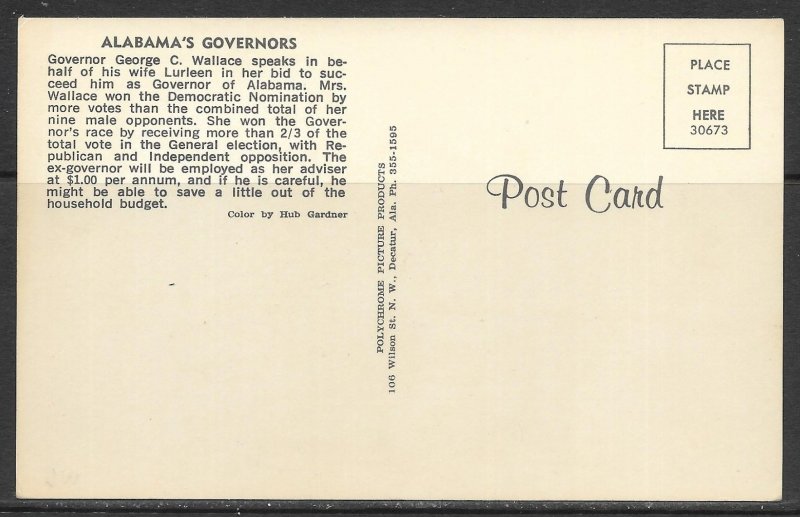 Alabama - Governors - George & Lurleen Wallace - [AL-049]