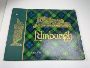 Vintage Edinburgh Plan Travel Guide Places of Interest Reliable WR & S Series