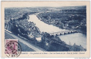 Namur, Belgium, PU-1911 ; Vue generale de la Meuse