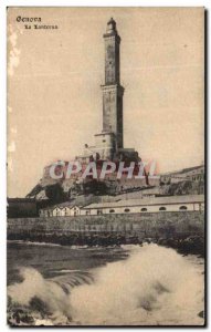 Old Postcard Genova La Lanterna