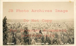WA, Spokane, Washington, RPPC, Skyline Panorama, Photo