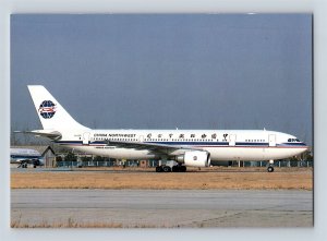 Aviation Airplane Postcard China Northwest Airlines Airbus A300-605R K1