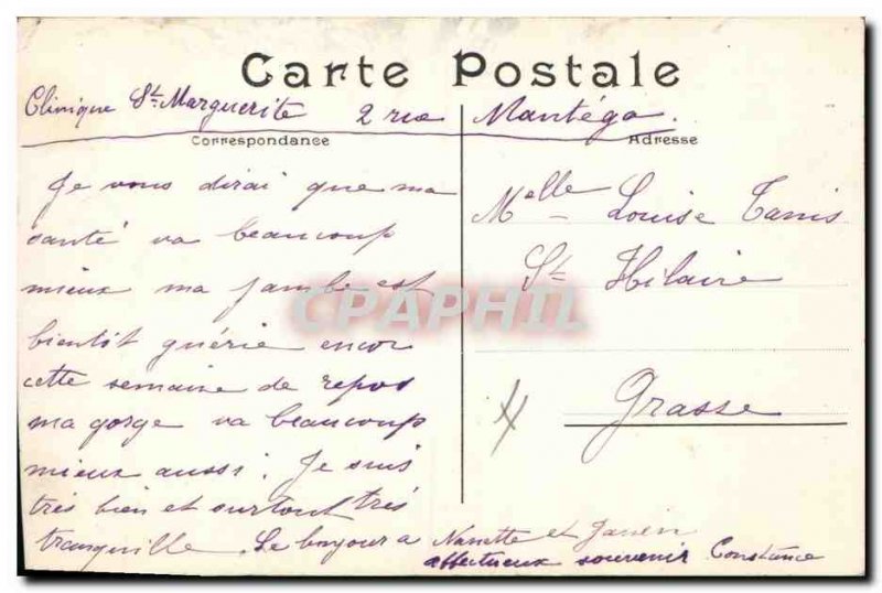 Old Postcard Militaria Alpine hunters Nice