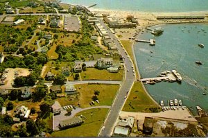 Rhode Island Watch Hill Aerial View Showing Beaches and Yacht Anchorage