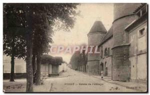 Old Postcard Poissy Entree of & # 39Abbaye