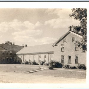 c1940s Middle Amana, IA RPPC High School Historic German Colony Brick Bldg. A106