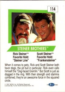 1991 WCW Wrestling Card Steiner Brothers sk21145