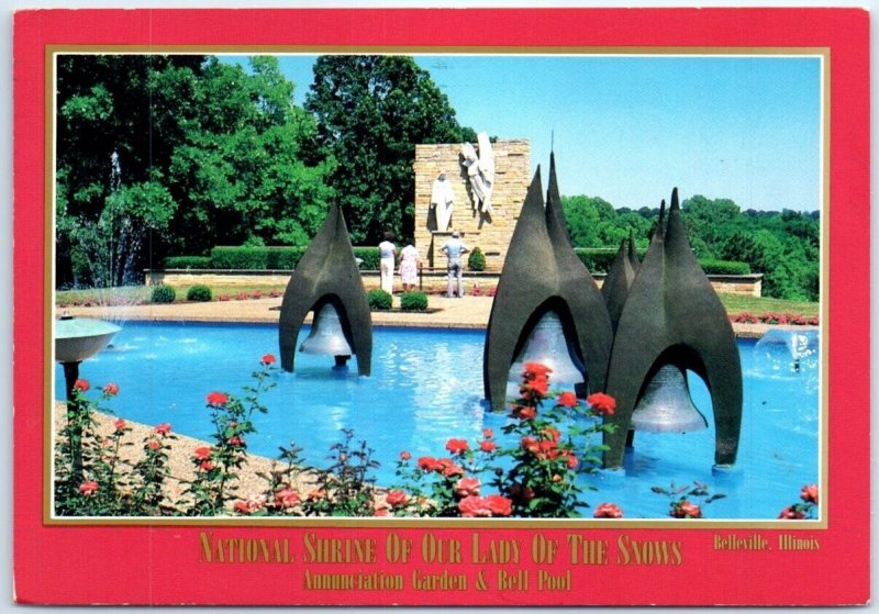Postcard - Annunciation Garden, National Shrine Of Our Lady Of The Snows - IL