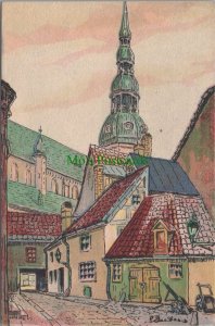 Latvia Postcard - Riga, Artist Erna-Josephine von Deeters RS37001