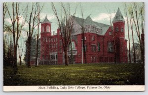 Painesville Ohio~Lake Erie College~Four Towers Of Old Main~Winter View~Unused PC