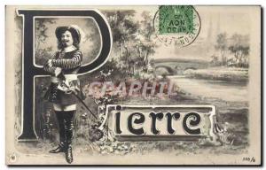 Old Postcard Pierre Surname