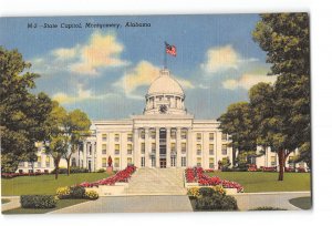 Montgomery Alabama AL Postcard 1930-1950 State Capitol