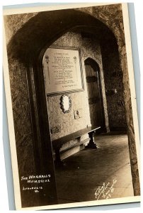 1924-49 The Wagnalls Memorial Lithopolis OH Rppc Real Photo Postcard Interior 