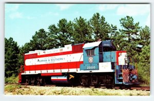 Railroad Postcard Train Locomotive Railway 2000 Durham & Southern Chrome Unused