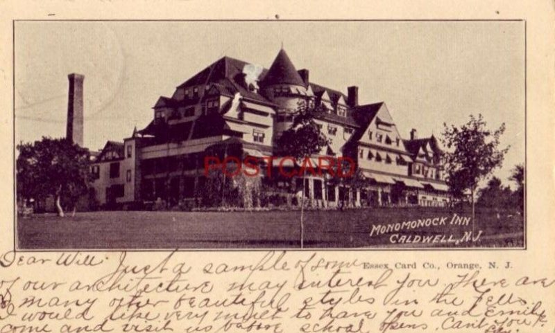 pre-1907 MONOMONOCK INN, CALDWELL, N. J. 1903