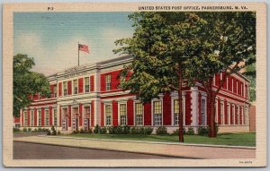 Parkersburg West Virginia 1940s Postcard United States Post Office