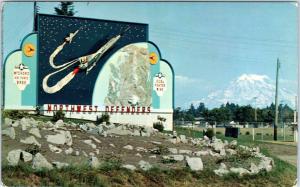 McCHORD AIR FORCE BASE, Washington  WA  Sign NORTHWEST DEFENDERS 1960s Postcard*