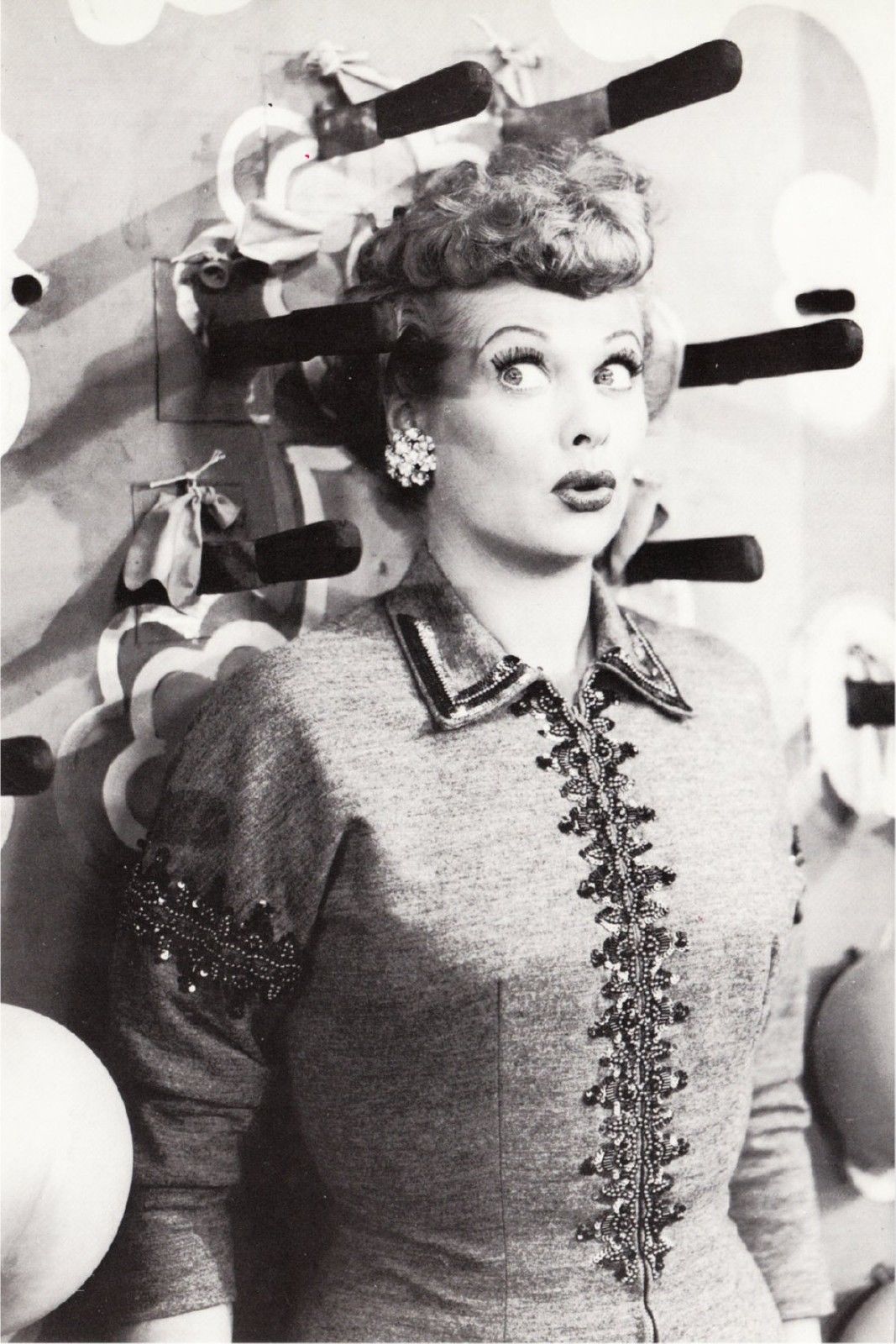 Lucille Ball In I Love Lucy Tv Show Knife Throwing Postcard Hippostcard