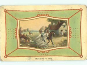 Divided-Back HORSE SCENE Great Postcard AA9441