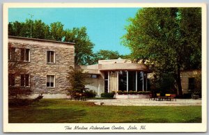 Lisle Arboretum Illinois 1960s Postcard Morton Arboretum Center Entrance