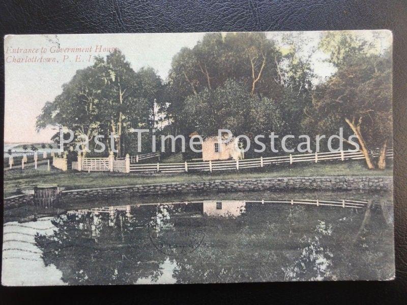 c1906 - Canada - Entrance to Government House, Charlottetown, P.E.I.