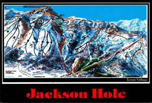 Wyoming Jackson Hole Teton Village Showing Chair Lifts