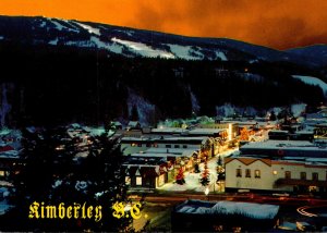 Canada British Columbia Kimberley At Night