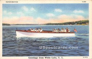 Motor Boating - White Lake, New York