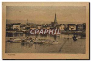 Old Postcard Neuwied Boat