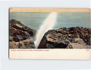 Postcard Churn Or Spouting Horn Marblehead Massachusetts USA