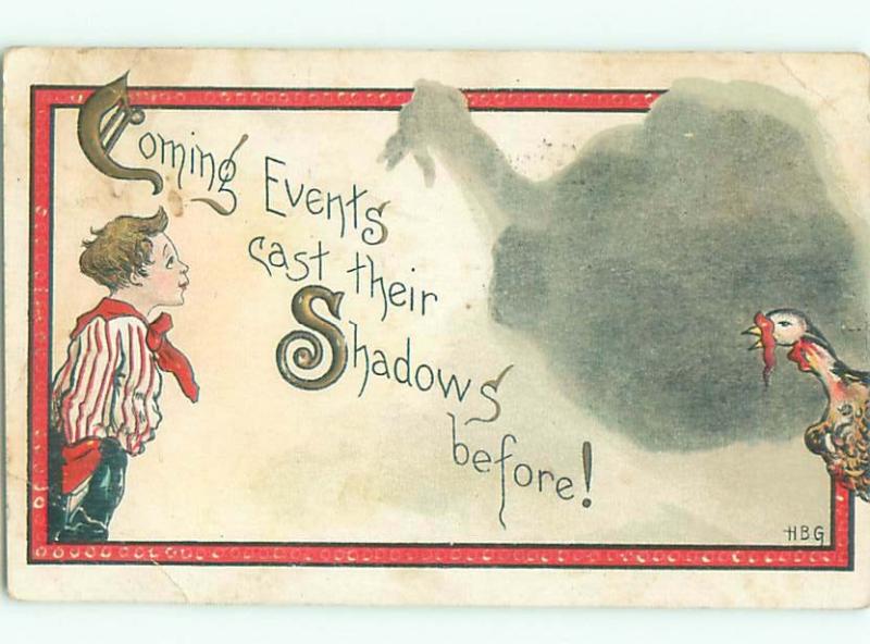 Pre-Linen Comic COMING EVENTS CAST THEIR SHADOWS AB9272